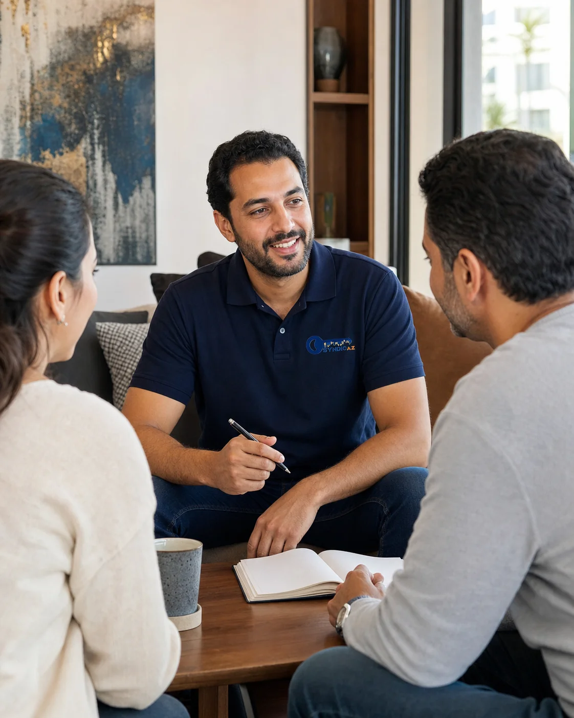 Conseiller Syndic AZ à l'écoute de copropriétaires marocains