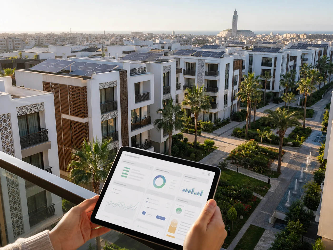 Vision numérique de la gestion de résidences modernes à Casablanca